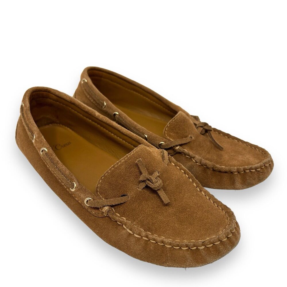 J. Crew Women's Brown Suede Moccasin Loafers